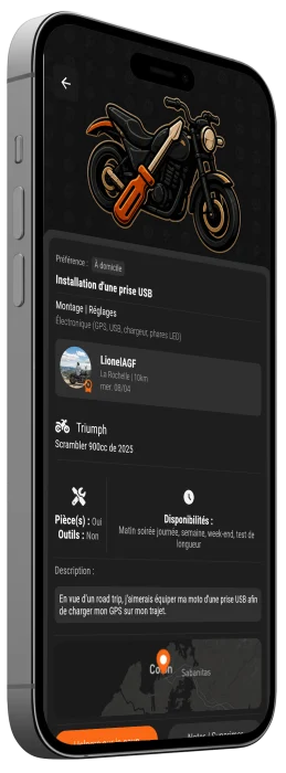smartphone incliné droite solo
